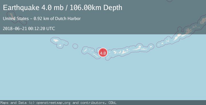 Map of ANDREANOF ISLANDS, ALEUTIAN IS.