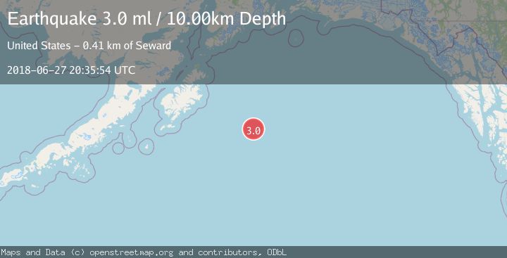 Map of GULF OF ALASKA