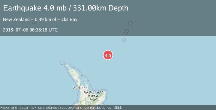 Map of SOUTH OF KERMADEC ISLANDS