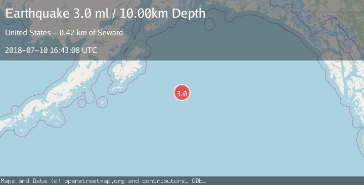 Map of GULF OF ALASKA