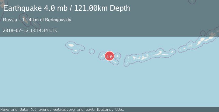 Map of RAT ISLANDS, ALEUTIAN ISLANDS