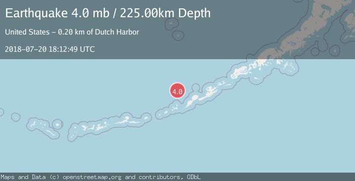 Map of FOX ISLANDS, ALEUTIAN ISLANDS