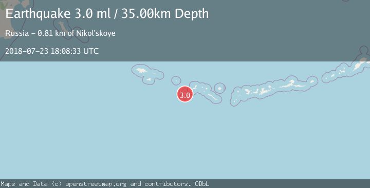 Map of RAT ISLANDS, ALEUTIAN ISLANDS
