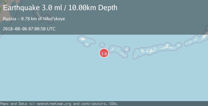 Map of RAT ISLANDS, ALEUTIAN ISLANDS