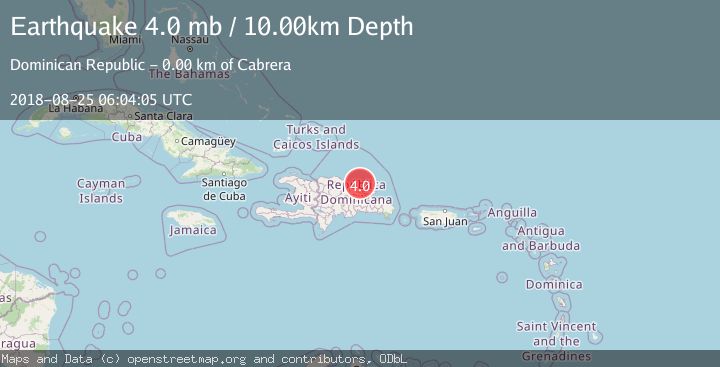 Map of DOMINICAN REPUBLIC REGION