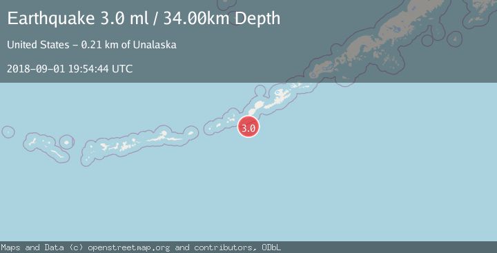 Map of FOX ISLANDS, ALEUTIAN ISLANDS