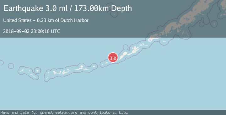 Map of FOX ISLANDS, ALEUTIAN ISLANDS