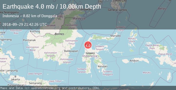 Map of MINAHASA, SULAWESI, INDONESIA