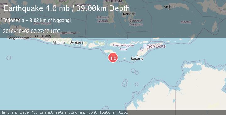 Map of SUMBA REGION, INDONESIA