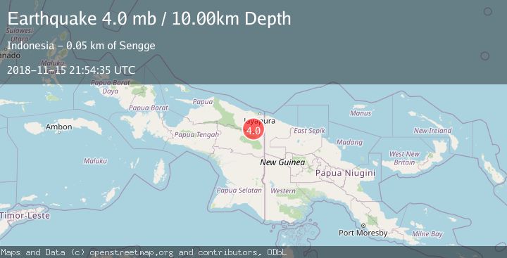 Map of PAPUA, INDONESIA
