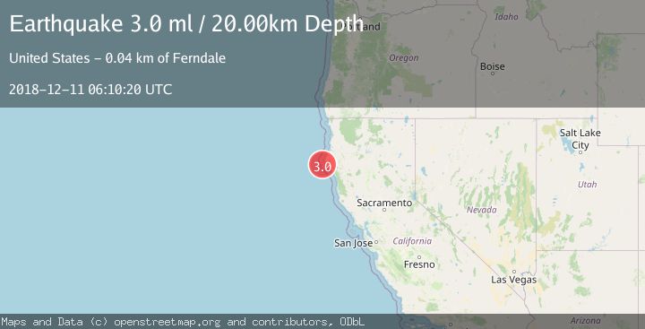 Map of OFFSHORE NORTHERN CALIFORNIA
