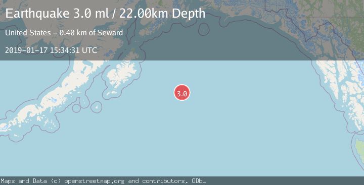 Map of GULF OF ALASKA