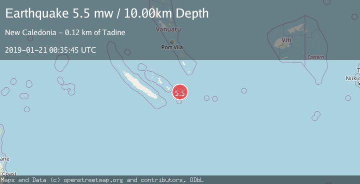 Map of SOUTHEAST OF LOYALTY ISLANDS