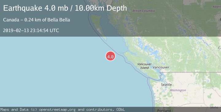 Map of VANCOUVER ISLAND, CANADA REGION