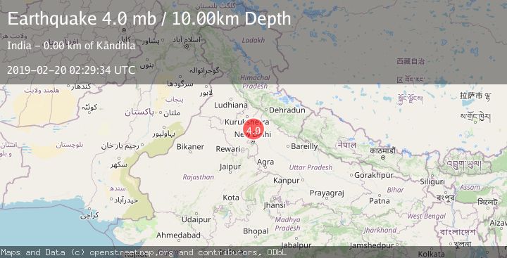 Map of UTTAR PRADESH, INDIA