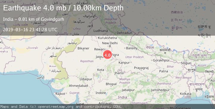 Map of RAJASTHAN, INDIA