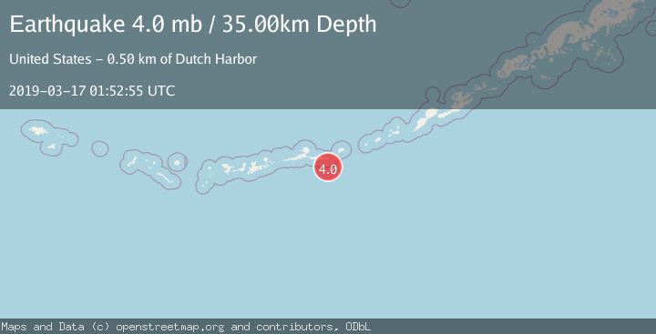 Map of ANDREANOF ISLANDS, ALEUTIAN IS.