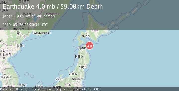 Map of HOKKAIDO, JAPAN REGION
