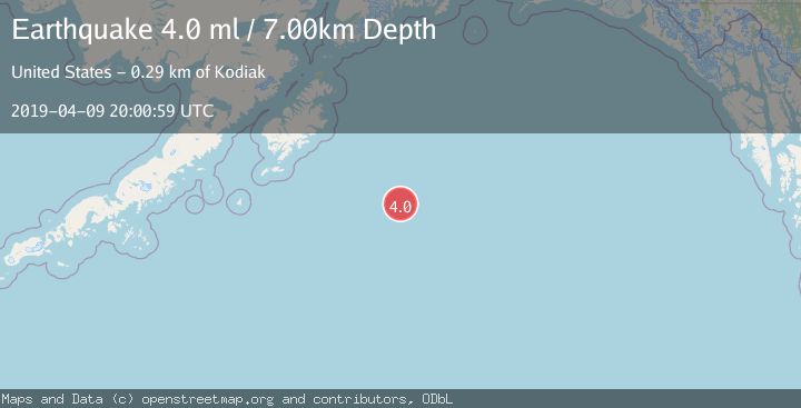 Map of GULF OF ALASKA