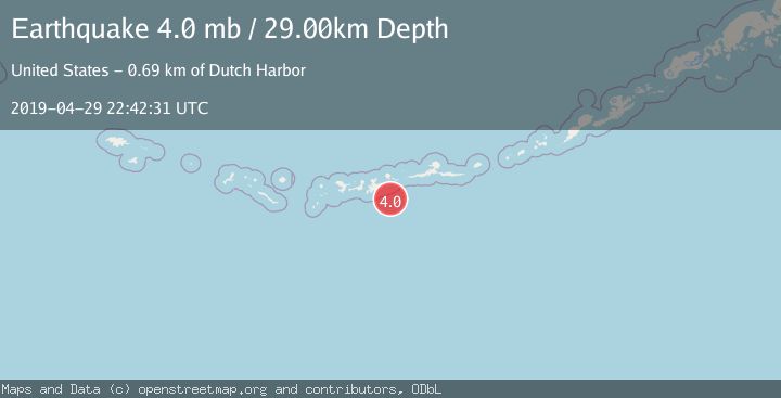 Map of ANDREANOF ISLANDS, ALEUTIAN IS.