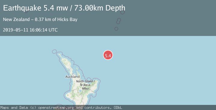 Map of SOUTH OF KERMADEC ISLANDS