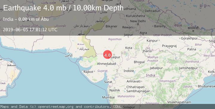 Map of RAJASTHAN-GUJARAT BORDER, INDIA