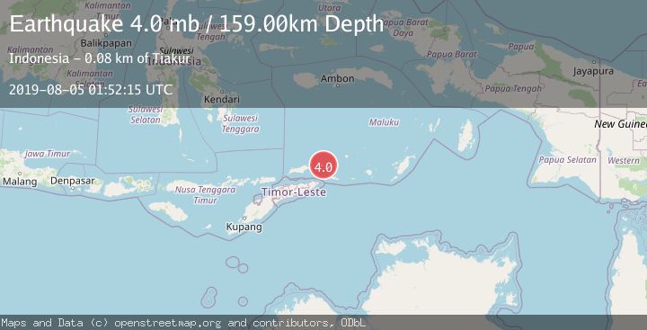 Map of KEPULAUAN BARAT DAYA, INDONESIA