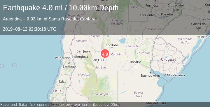 Map of SAN LUIS, ARGENTINA