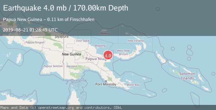 Map of EASTERN NEW GUINEA REG., P.N.G.