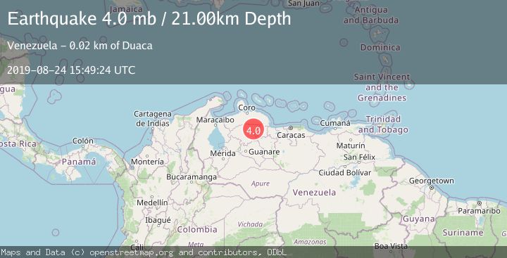 Map of LARA, VENEZUELA