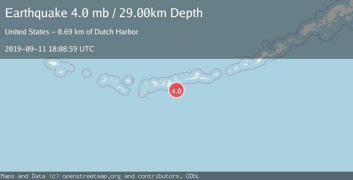 Map of ANDREANOF ISLANDS, ALEUTIAN IS.