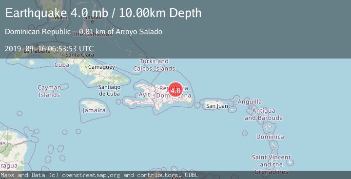 Map of DOMINICAN REPUBLIC REGION