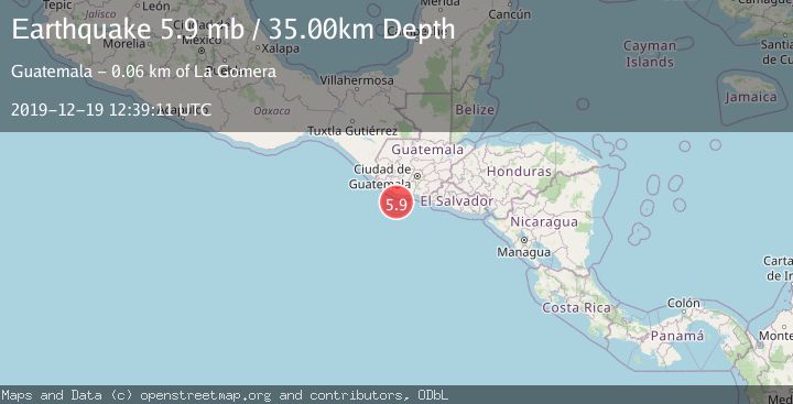 Map of OFFSHORE GUATEMALA