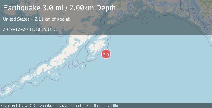 Map of KODIAK ISLAND REGION, ALASKA