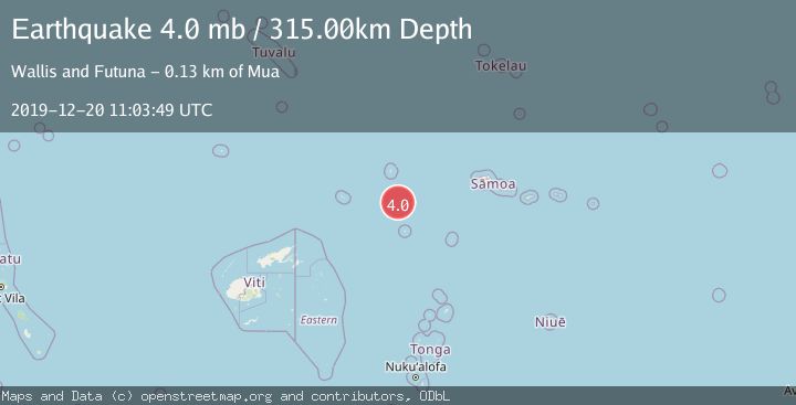 Map of SAMOA ISLANDS REGION