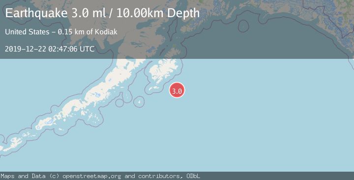 Map of KODIAK ISLAND REGION, ALASKA