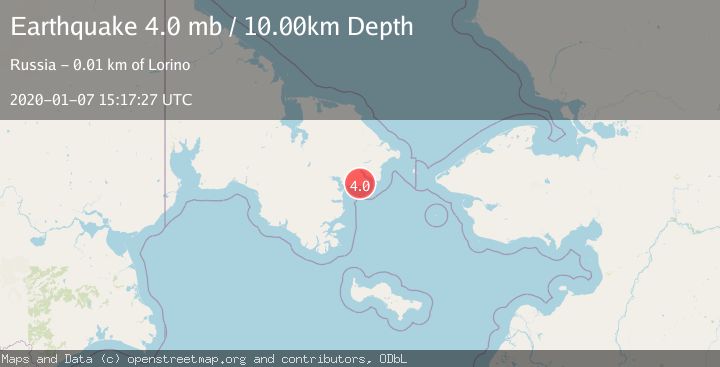 Map of NEAR S COAST OF CHUKOTKA, RUSSIA