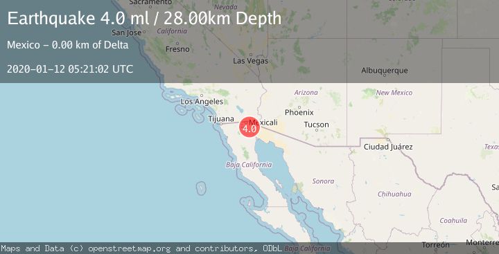 Map of BAJA CALIFORNIA, MEXICO