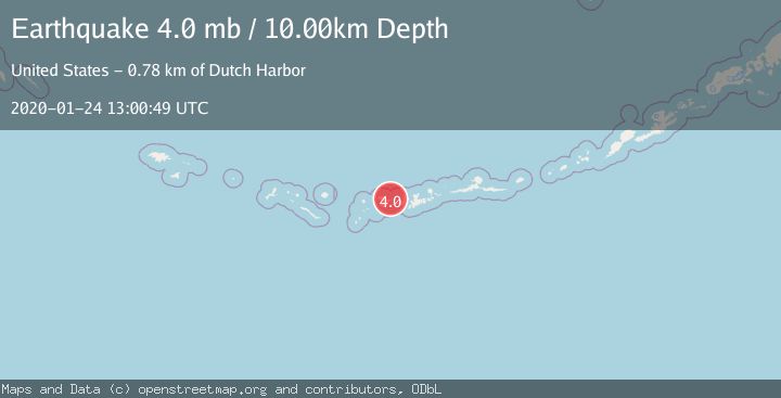 Map of ANDREANOF ISLANDS, ALEUTIAN IS.
