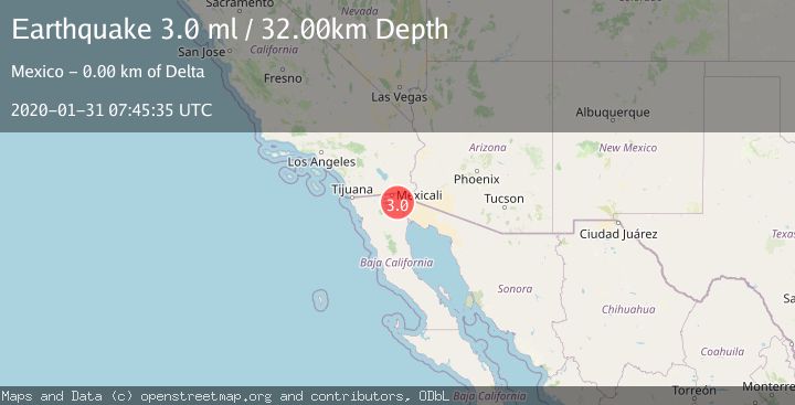 Map of BAJA CALIFORNIA, MEXICO