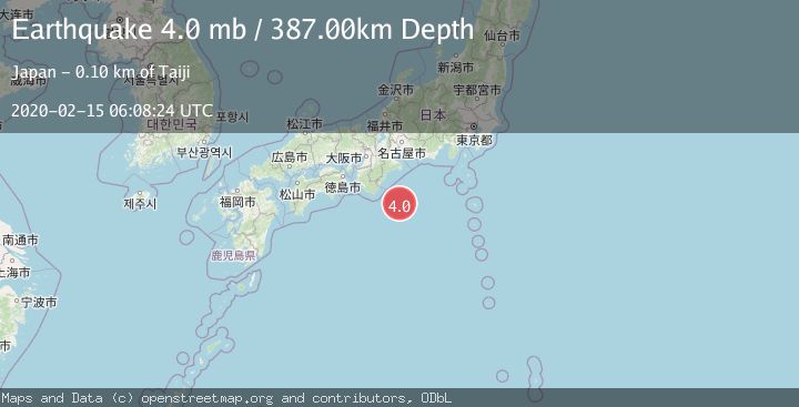 Map of NEAR S. COAST OF WESTERN HONSHU