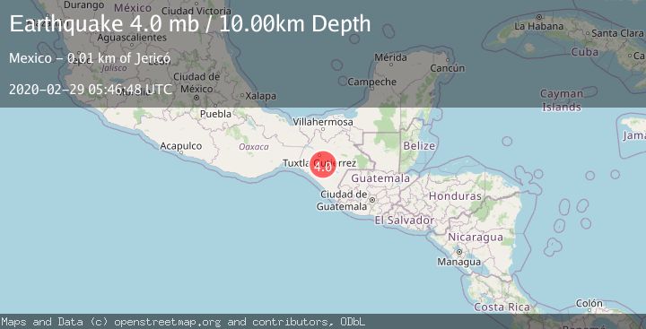 Map of CHIAPAS, MEXICO