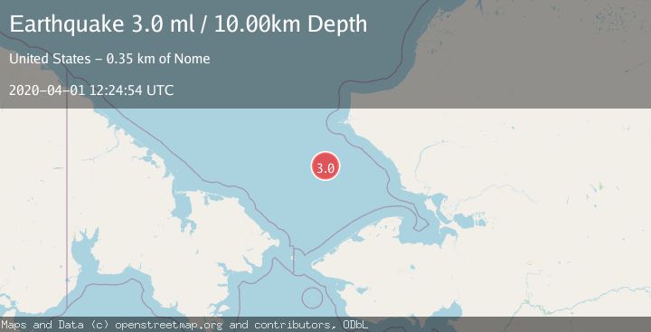 Map of BERING STRAIT