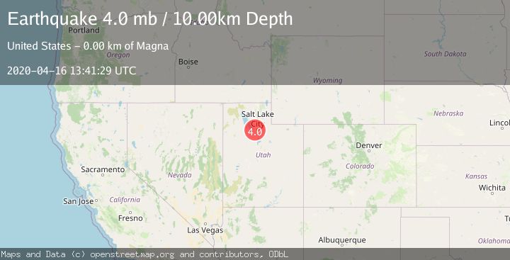 Map of WASATCH FRONT URBAN AREA, UTAH