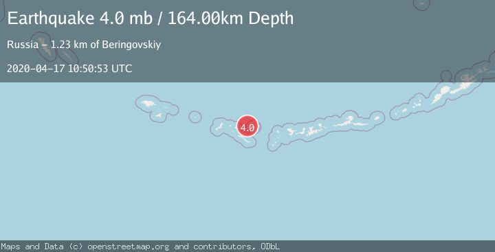 Map of RAT ISLANDS, ALEUTIAN ISLANDS