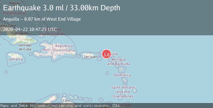 Map of ANGUILLA REGION, LEEWARD ISLANDS