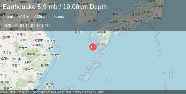 Map of NORTHWEST OF RYUKYU ISLANDS