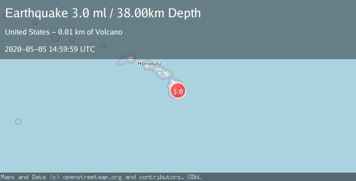Map of ISLAND OF HAWAII, HAWAII