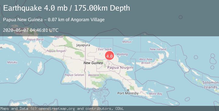 Map of NEAR N COAST OF NEW GUINEA, PNG.