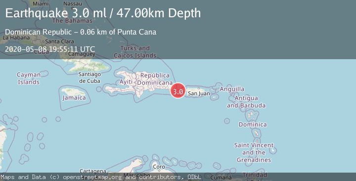Map of DOMINICAN REPUBLIC REGION
